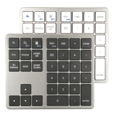 Spactz 2.4G Bluetooth Number Pad Ultra-thin Wireless Numpad Black