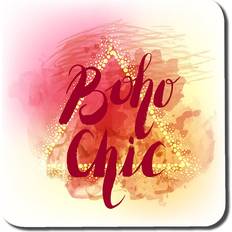 Boho Chic Lettering on Beautiful Watercolour Background 0.5cm x 7cm W x 7cm D