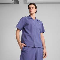 Puma Skjorter Puma Wardrobe Ess Relaxed Seersucker Shirt - Blue Crystal