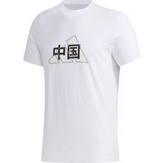 adidas Men's China Printing Short Sleeve T-Shirt - White