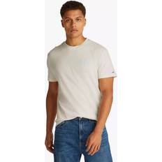 Tommy Hilfiger White Tops Tommy Hilfiger Bubble Logo T-Shirt - Beige