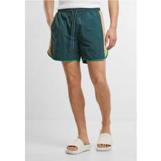 Gula - Herr Badkläder Urban Classics UC Men UC Retro Look Swim Shorts - Dark Green