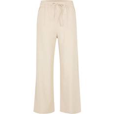 JDY Petite Wide Leg Linen Trouser - Stone