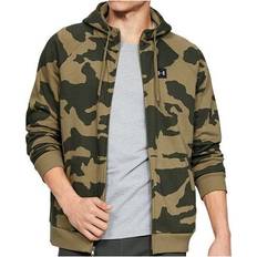 Green - Men Cardigans Under Armour Men's Camouflage Hooded Cardigan - Green