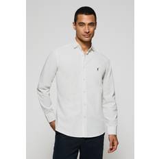 Polo Club Camisa Slim De Popelín Blanca Con Logo Bordado Rigby Go - Blanco