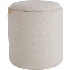 SoffaDirekt Maja Puff Vit Sittpuff 44cm