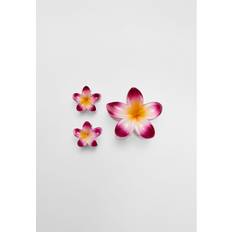 Stradivarius Pack of 3 Floral Hair Clips Pale Pink