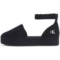 Hvid Espadrillos på tilbud Calvin Klein Jeans Espadrillaer - Sort/Hvid