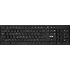 PORT Designs Ensemble Clavier Et Souris Sans Fil AZERTY Franéais Noir