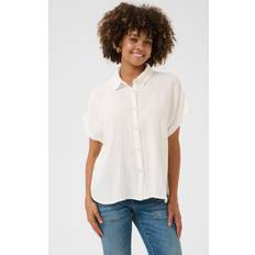 CULTURE Elina SS Shirt - Hvid