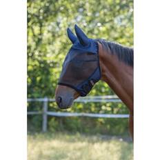 Polyester Hästhuvor Covalliero Fly Mask For Horses With Ear Protection SuperFly - Bleu