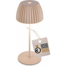 Belysning Briloner LED-Bordslampa Brilo Unplugged Riffle 20 cm Beige Bordslampa