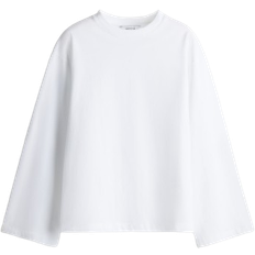 H&M Loose-Fit Cotton Top - White