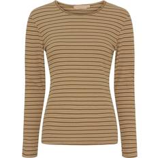 Marta Du Chateau dame langærmet tee MdcNoemie 6546 Camello/Beige