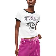 Ganni T-shirts Ganni Basic Jersey Witch Small T-Shirt - Bright White