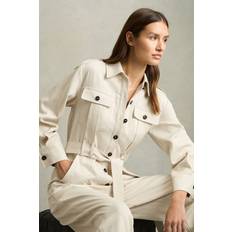 Reiss Jumpsuits & Overalls Reiss Anais Wide Leg Utility Jumpsuit - Cream