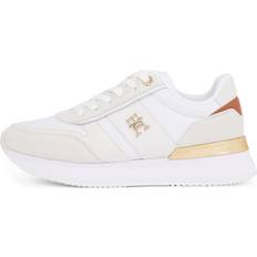 Tommy Hilfiger Dame Sko Tommy Hilfiger Sneaker Low Kit - Brun/Guld/Hvid
