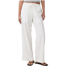 Cotton On Wide Leg Linen Look Pant - White