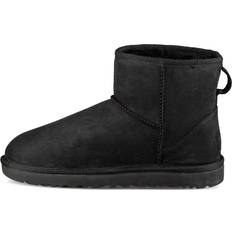 UGG Classic Mini Leather Snow Boots - Black