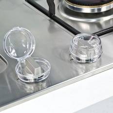 6 Pcs Clear Stove Knob Safety Covers