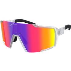 Solbriller Scott Shield Cykelbrille - Translucent/Teal Chrome