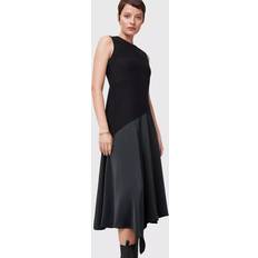 AllSaints Midi Dresses AllSaints Pia Satin Maxi Dress - Black