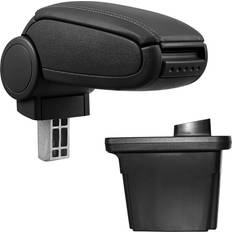 Interni Auto Pro-Tec Poggiabraccio Con Vano Portaoggetti Imbottito In Similpelle Nero Hyundai i30 FD