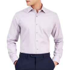 Alfani Men's Slim-Fit Temperature Regulating Dress Shirt, Created for Macy's Brown Rice 17-17 1/2 34-35