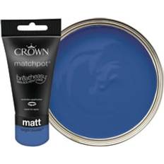 Paint Crown Matt Emulsion Bright Bluejay 40ML Blue
