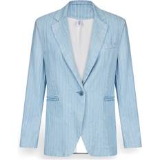 Denim/Jeanstyg Kavajer Liu Jo Blazer - Hellblau/Weiß