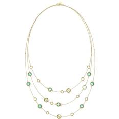 Akvamarin Halsband Guess Damsmycke Guld Anhäng Halsband