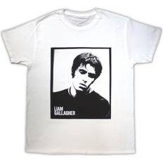 Liam Gallagher Unisex Adult Framed Photo T-Shirt - White