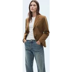 Slit Blazers Mango Wendy Tailored Blazer - Medium Brown
