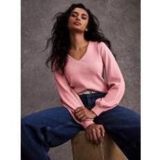 Velvet Tops Mint Velvet Pink V Neck Jumper - Pink