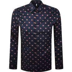 Ted Baker Skjortor Ted Baker Floral Long Sleeve Shirt - Navy
