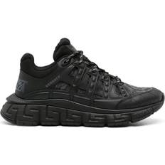 Versace Men Shoes Versace Trigreca Barocco Jacquard Sneakers - Black