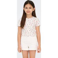 Rød T-shirts Kids Only T-shirt - High Risk Red/White Backgro