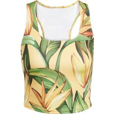 Green - Tennis Tops adidas x Farm Rio Training Tank Top - Semi Spark/Bold Gold/Semi Flash Green