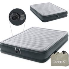 Intex Uppblåsbar Madrass 203 x 152 cm Med Inbyggd Pump
