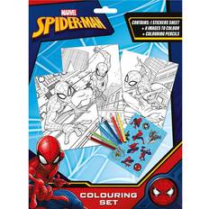 Euromic Spiderman Coloring Set with Färgpennor Blå