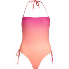 Karl Lagerfeld Baddräkter Karl Lagerfeld K/signature Halter-neck Swimsuit - Woman - Ombre Hibiscus - Carmelia