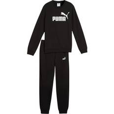 Puma Men's Essentials No. 1 Logo Crew Shirt Sweat Suit - Black