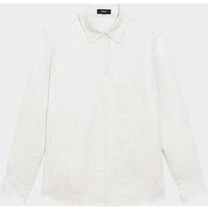 Theory Tops Theory Long-Sleeve Straight Shirt - Pltnmmulti
