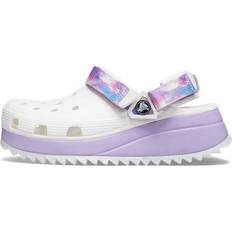 Crocs Purple Sandals Crocs Classic Casual Unisex Sandals - White Purple