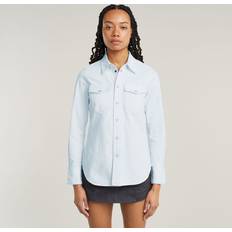 G-Star Dame Skjorter G-Star Slim Western Shirt - Light Blue
