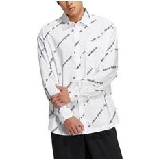 Adidas Unisex Shirts adidas Alphabet Full Print Long Sleeves Shirt - White