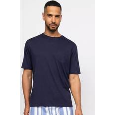 Cyberjammies Cotton Blend Short Sleeve Pyjama Top - Navy