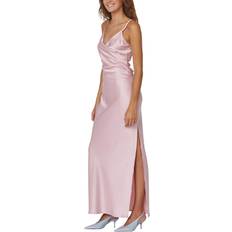 Sisters Point Ero Side Slit Satin Dress