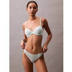 Calvin Klein Green Clothing Calvin Klein Sheer Marquisette Demi Bra - Moonlight Jade