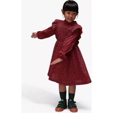 Kids' Pansy Dot Una Dress - Red